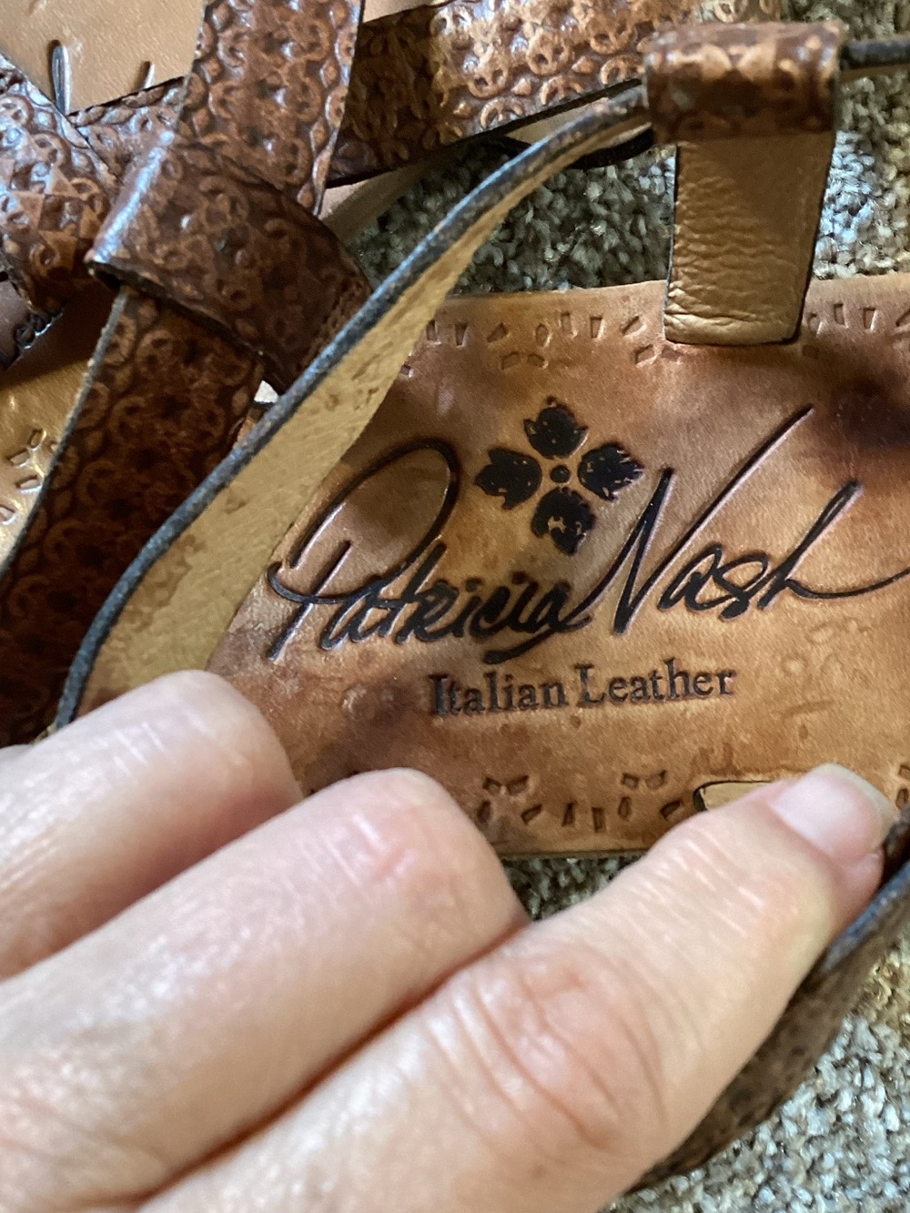 Patricia Nash Enrica Leather Sandals - Picture 2 of 6